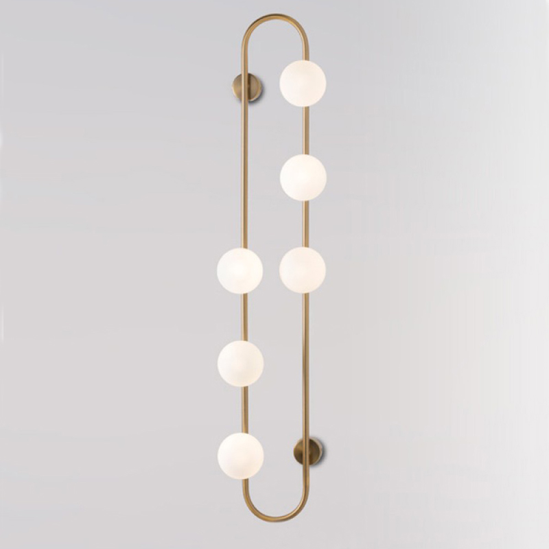 Бра HOOP WALL Lamp Gold 6 Золотой Белый в Екатеринбурге | Loft Concept 