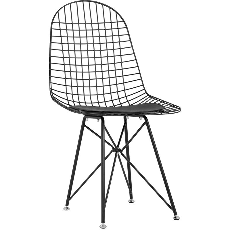 Стул Bertoia S Chair Черный Матовый Металл Черный в Екатеринбурге | Loft Concept 