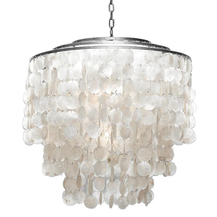 Люстра SHELL Chandelier 65 Серебро Белый Серебряный Люстра SHELL Chandelier 65 Серебро Белый Серебряный в Екатеринбурге | Loft Concept