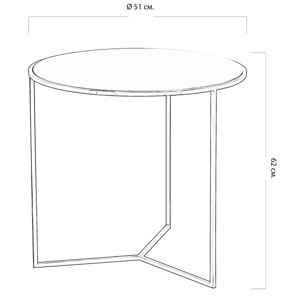 Приставной стол с круглой столешницей из кожи Textured Side Table в Екатеринбурге