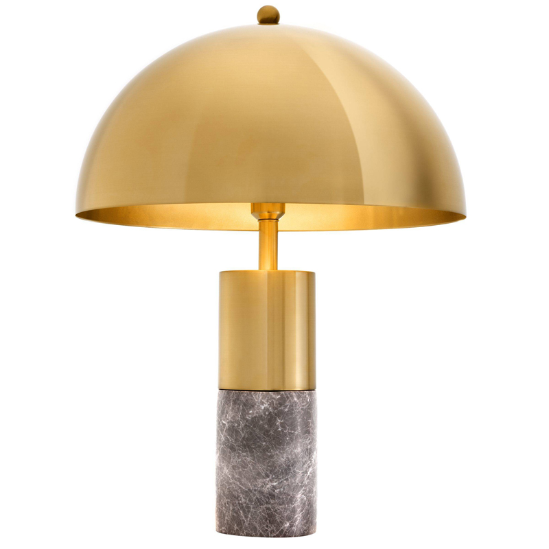 Настольная лампа Eichholtz Table Lamp Flair brass Латунь Серый в Екатеринбурге | Loft Concept 