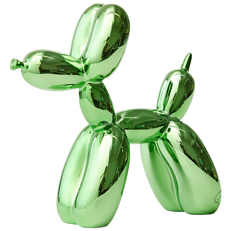 Статуэтка Jeff Koons Balloon Dog Chrome Green Зеленый в Екатеринбурге | Loft Concept 