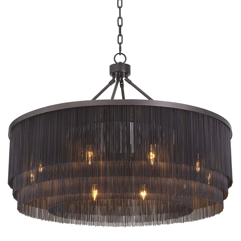 Люстра Eichholtz Chandelier Tissot L Темная бронза в Екатеринбурге | Loft Concept 