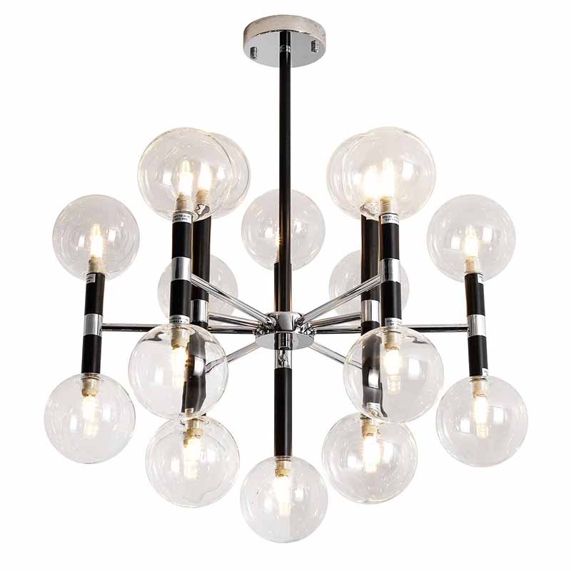 Люстра Danitza Chandelier Chrome Черный Хром в Екатеринбурге | Loft Concept 