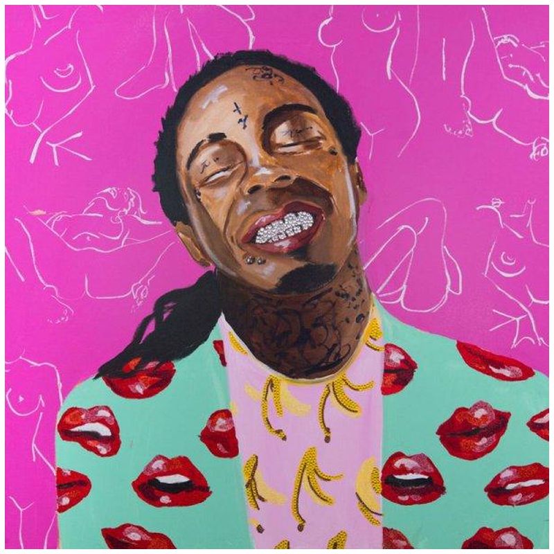 Картина Lil Wayne with Kama Sutra Wallpaper Мульти в Екатеринбурге | Loft Concept 