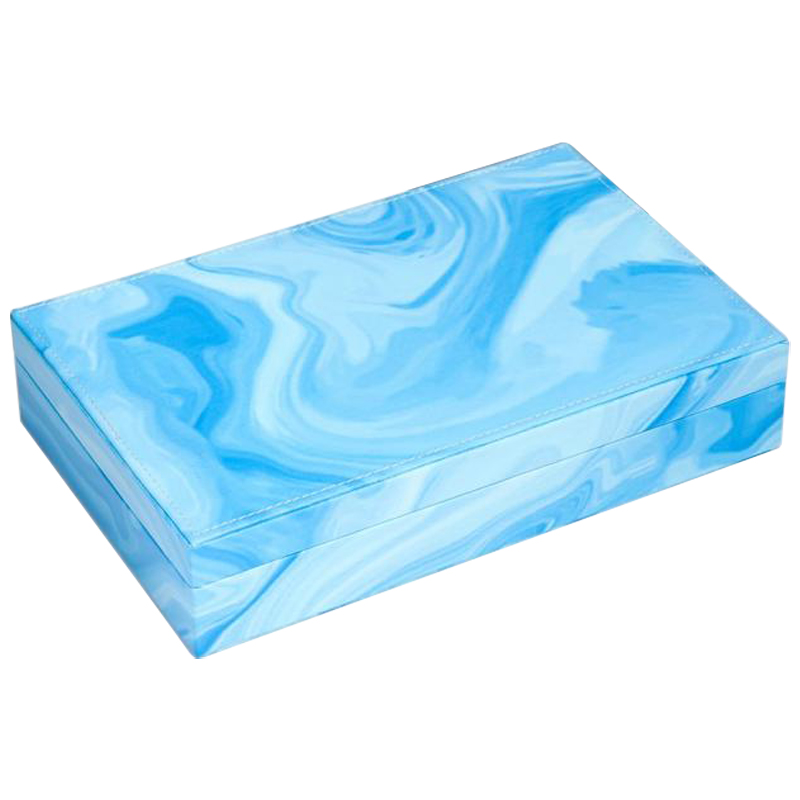 Шкатулка Marble Pattern Box blue Голубой в Екатеринбурге | Loft Concept 