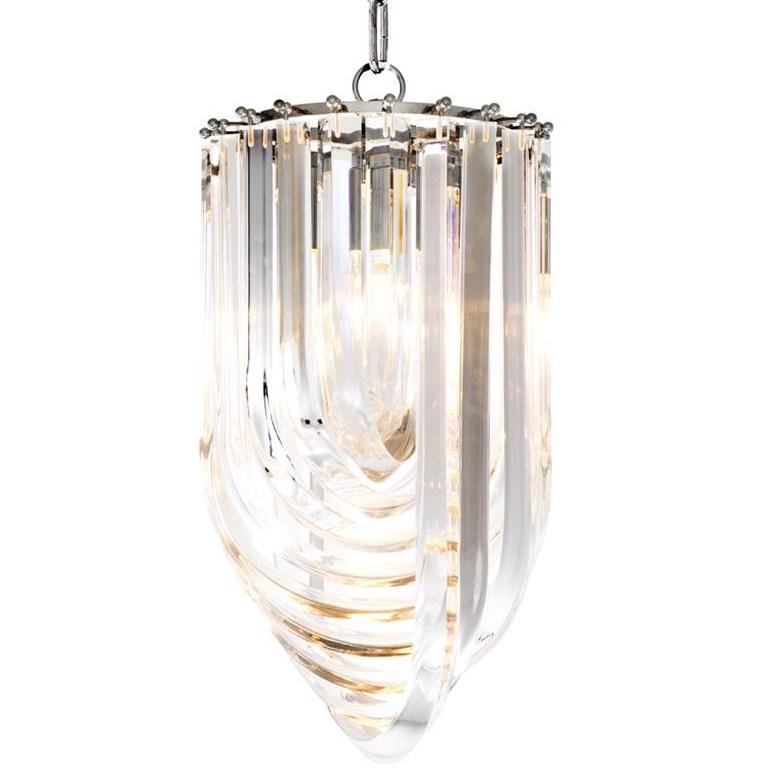 Люстра Chandelier Murano Clear 25 Прозрачный (Transparent) Никель в Екатеринбурге | Loft Concept 