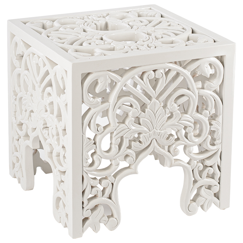 Приставной стол Side Table White lace Белый в Екатеринбурге | Loft Concept 