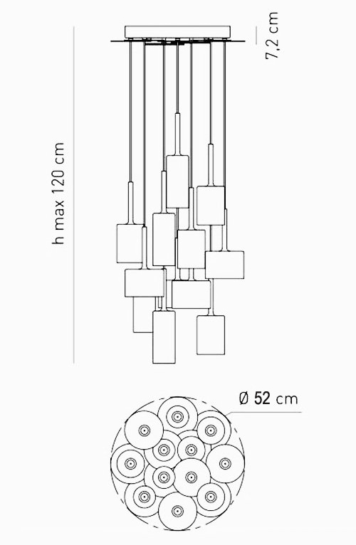 Люстра AXO Light Spillray Suspension Lamp в Екатеринбурге