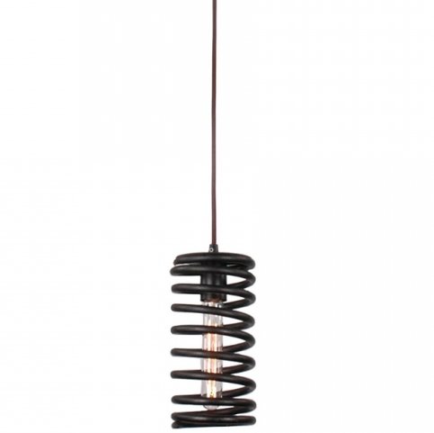 Подвесной светильник Loft Spring Pendant Vertical Черный в Екатеринбурге | Loft Concept 