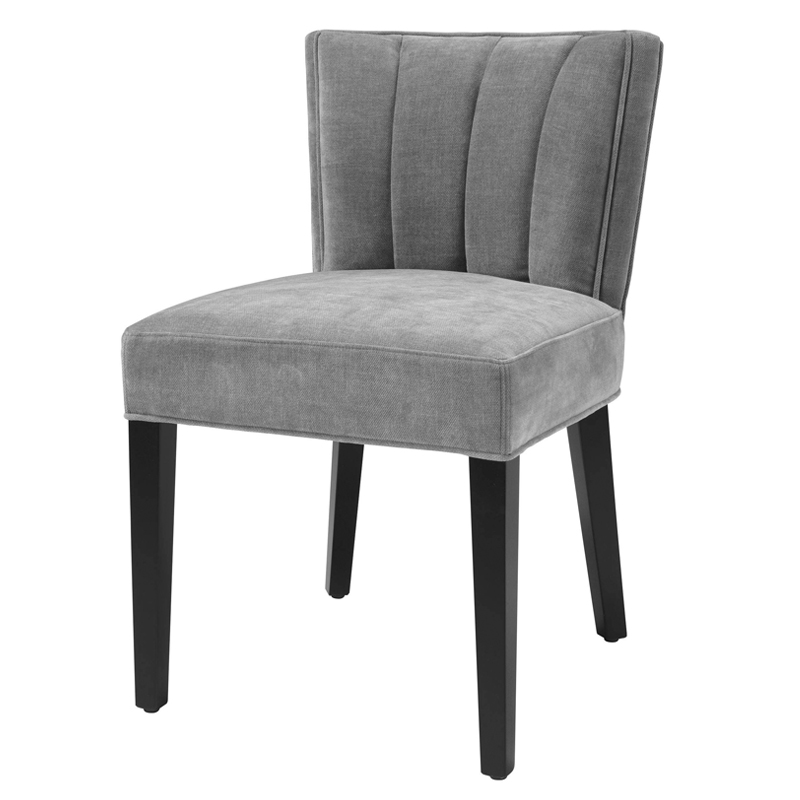 Стул Eichholtz Dining Chair Windhaven Grey Серый Черный в Екатеринбурге | Loft Concept 