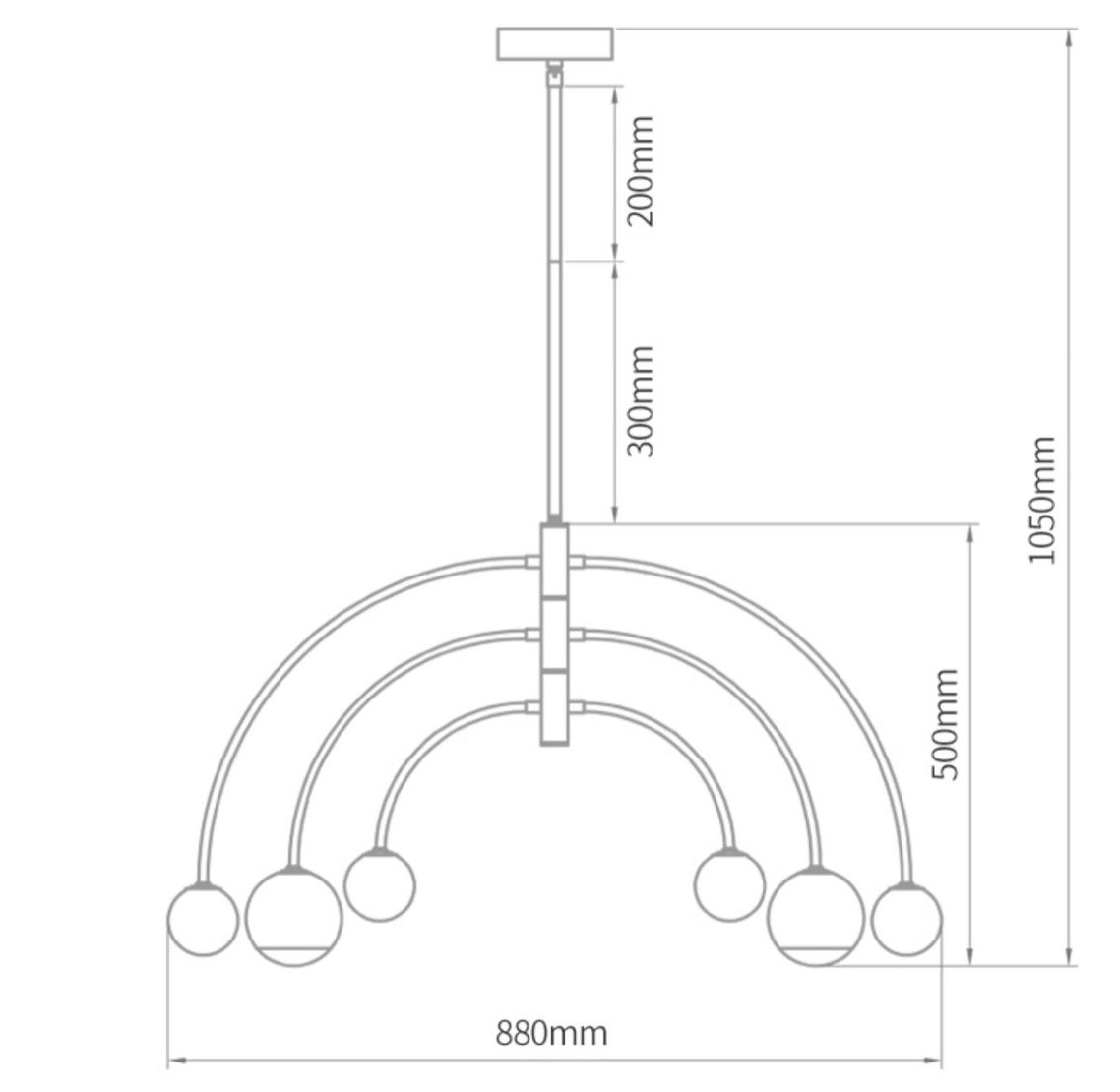 Люстра Wynne Metal Arch Wooden Chandelier в Екатеринбурге