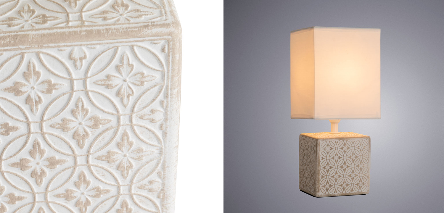 Настольная лампа Дизайнерская Lazio Ivory Table Lamp - фото