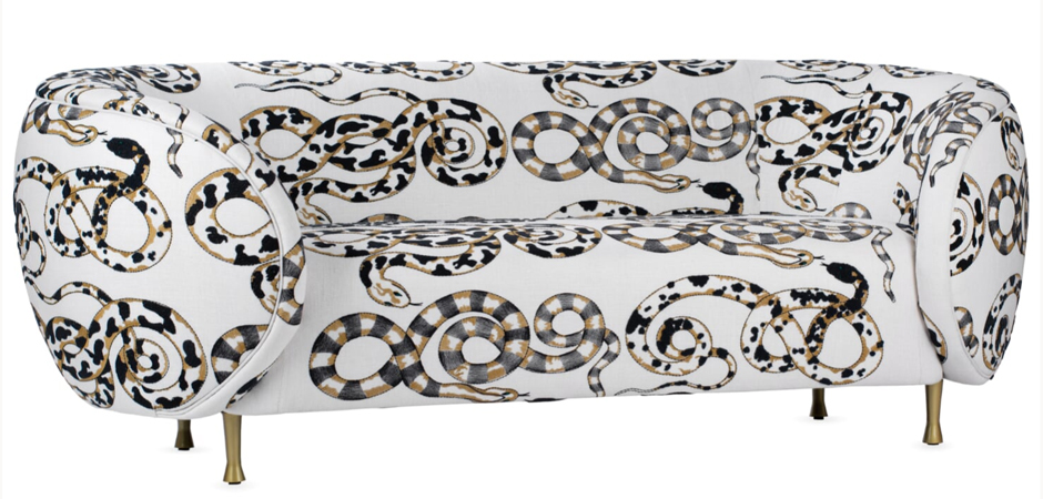 Диван Forli с вышивкой Змеи Pierre Frey Venimeuses - фото №2