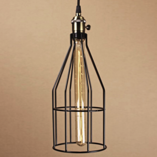 Подвесной светильник Wire Cage Pendant Twix Black Черный в Екатеринбурге | Loft Concept 