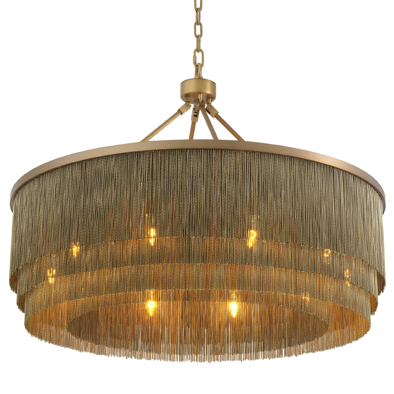 Люстра Eichholtz Chandelier Tissot L Brass Латунь в Екатеринбурге | Loft Concept 