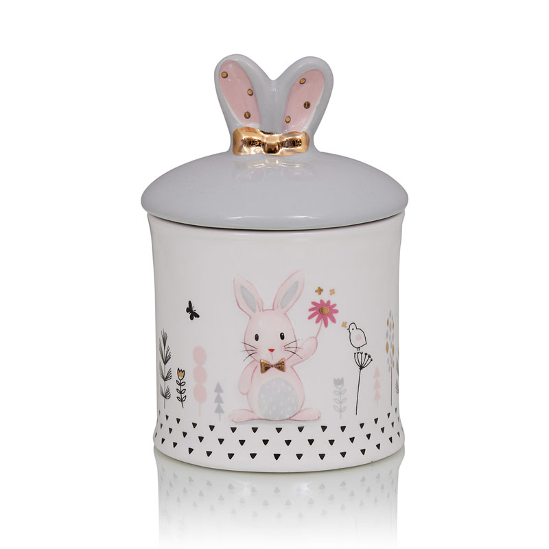 Ваза Kids Vase Bunny II Розовый пастельный Серый в Екатеринбурге | Loft Concept 