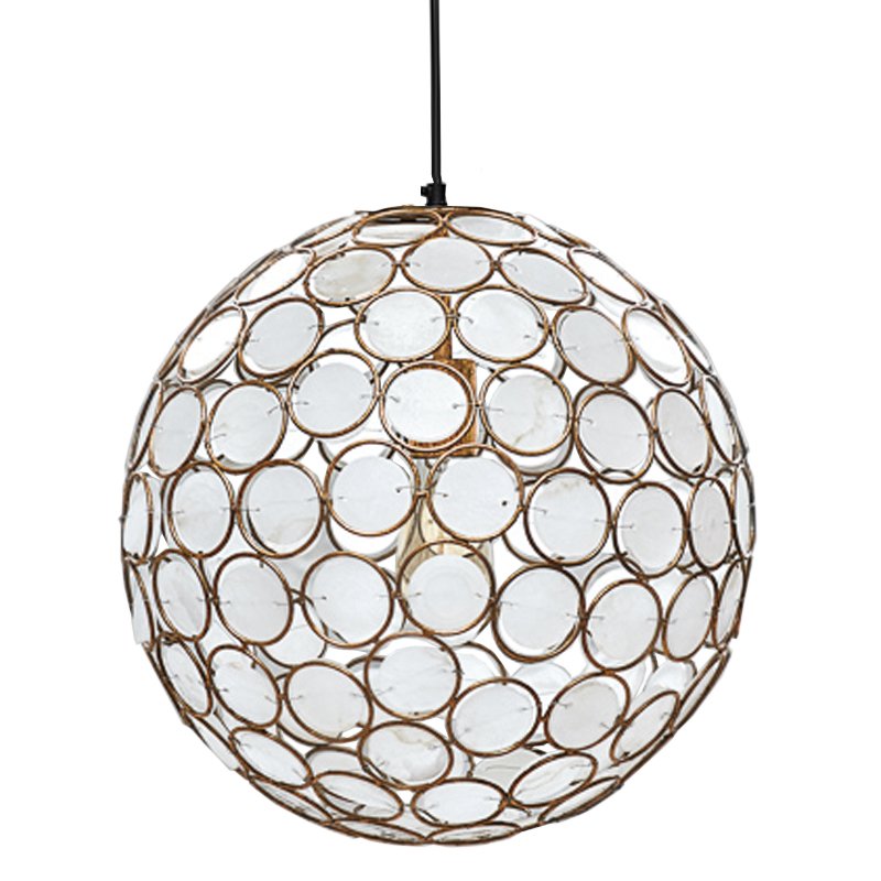 Seashell Ball pendant lamp  Белый Позолоченная ржавчина в Екатеринбурге | Loft Concept 