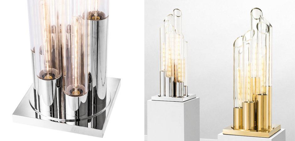 Настольная лампа Eichholtz Table Lamp Paradiso Nickel - Loft-Concept в Екатеринбурге