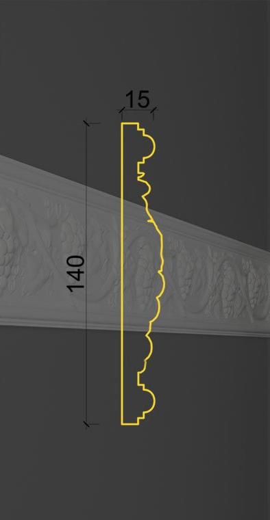Молдинг с орнаментом MO-12 в Екатеринбурге