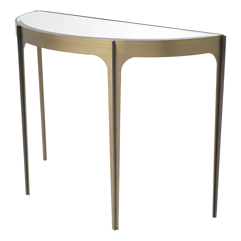 Консоль Eichholtz Console Table Artemisa Brass Латунь Зеркало в Екатеринбурге | Loft Concept 