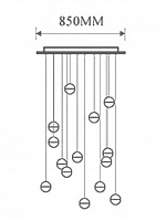 Люстра Bocci 14.14 Rectangle Pendant Chandelier Led Crystal Glass на прямоугольной планке Люстра Bocci 14.14 Rectangle Pendant Chandelier Led Crystal Glass на прямоугольной планке в Екатеринбурге