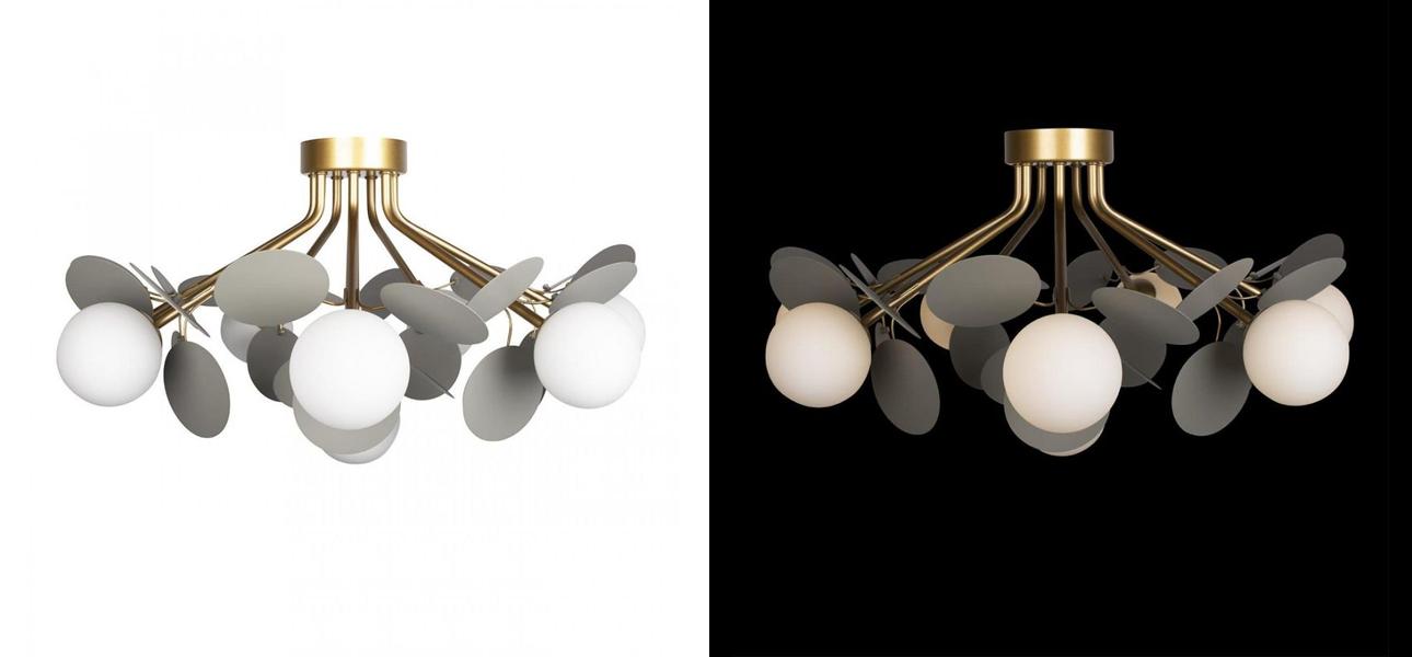 Потолочный светильник MATISSE Chandelier Aster Gray - фото