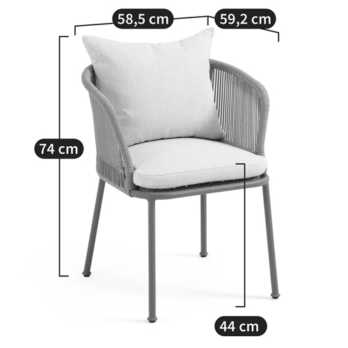 Кресло уличное Bonnie Beige Chair в Екатеринбурге