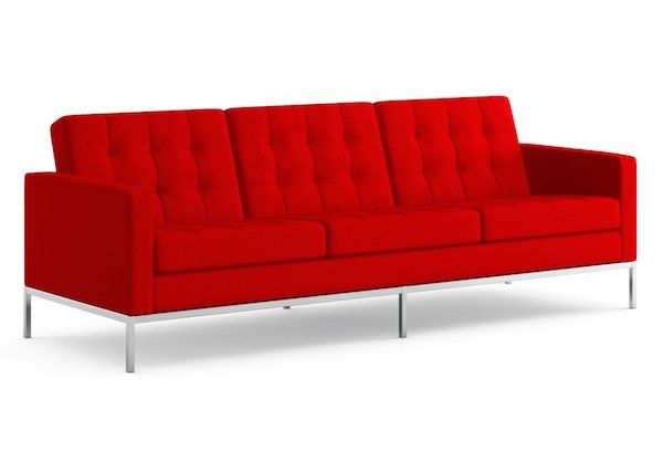 Диван Florence Knoll sofa Серый Красный Коричневый Зеленый Желтый Голубой Белый Черный в Екатеринбурге | Loft Concept 