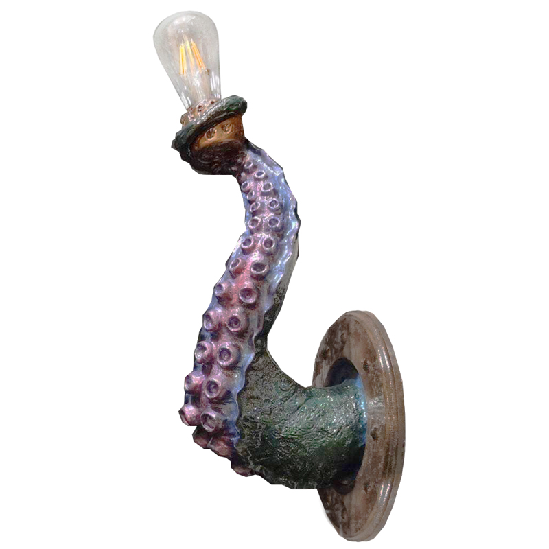 Бра Лиловый Осьминог Wall Lamp Lilac Octopus Лиловый Зеленый Коричневый винтаж в Екатеринбурге | Loft Concept 