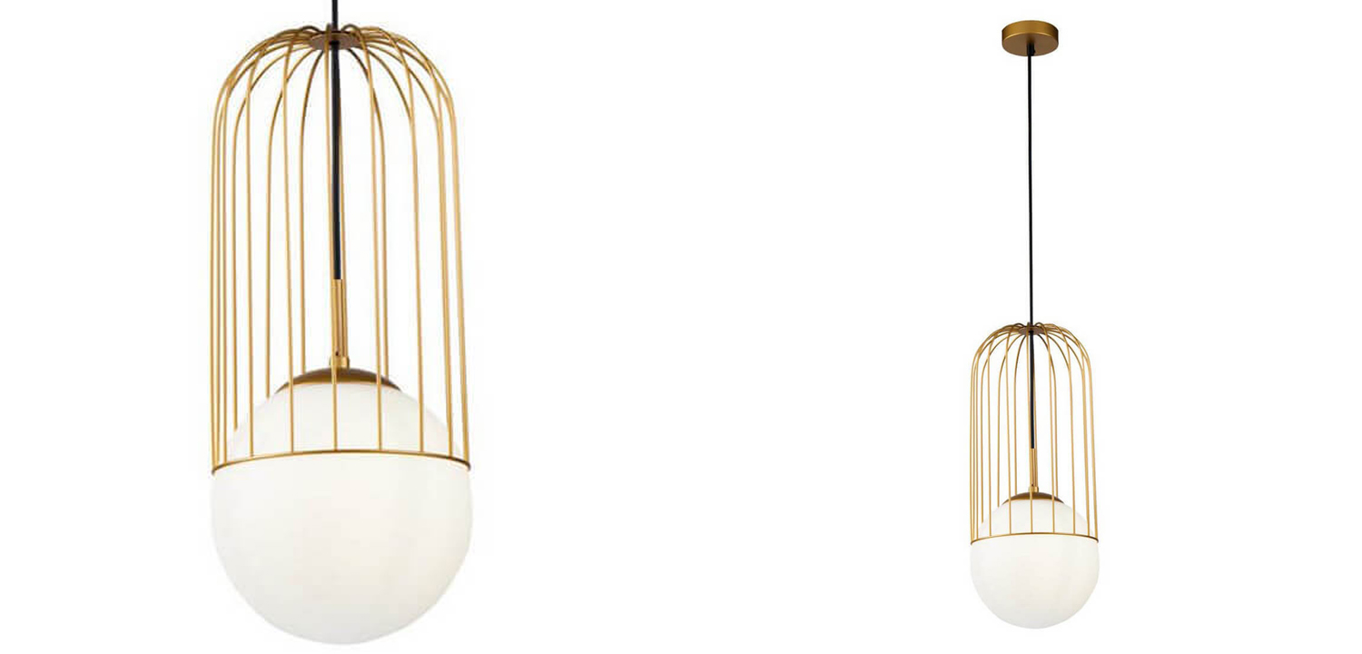 Подвесной светильник Cage Ball Pendant - фото