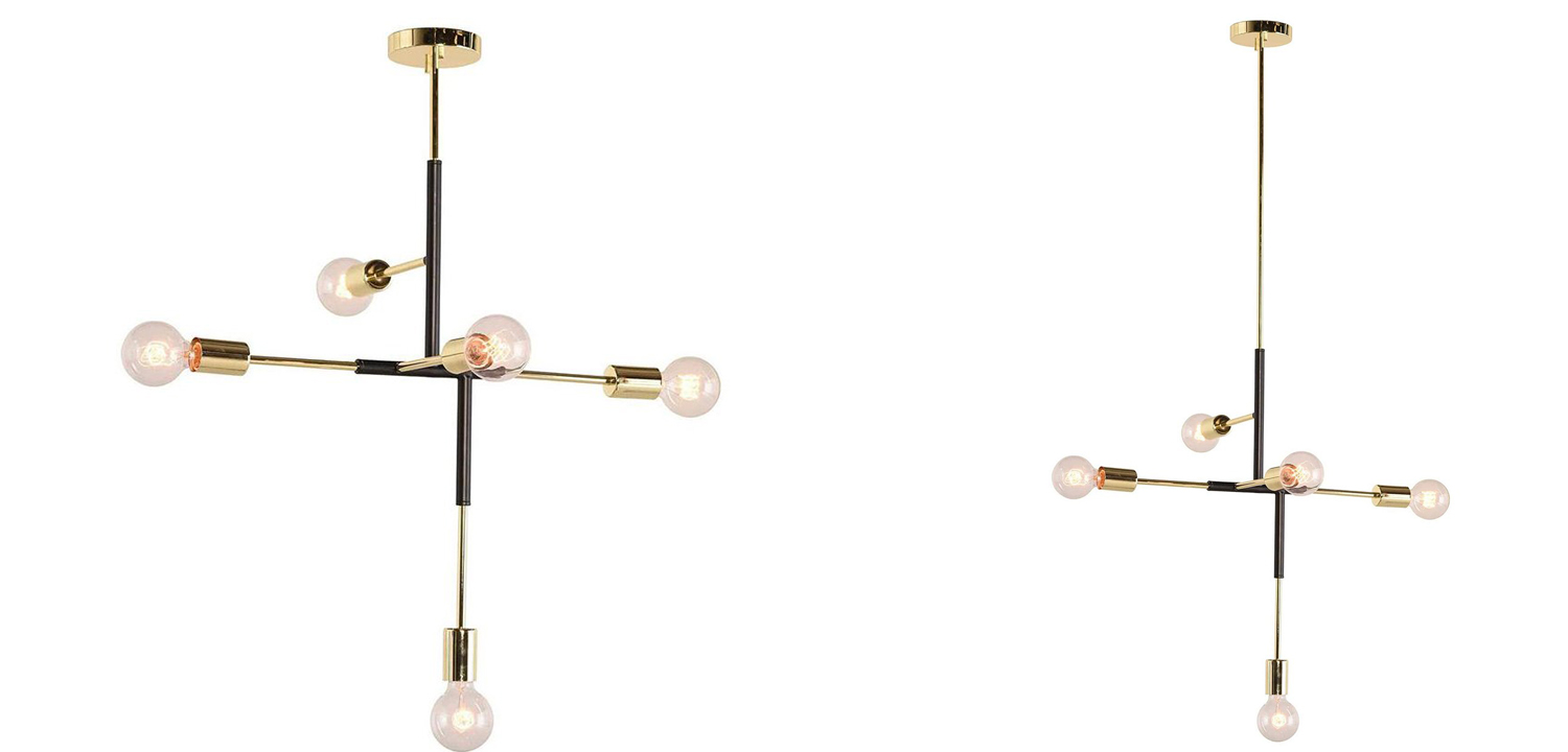 Люстра Atomium Chandelier black - фото