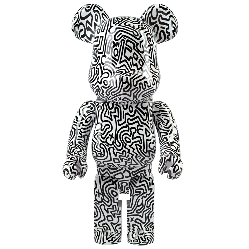 Статуэтка  Bearbrick Keith Haring Ver. 4 Черно-белый в Екатеринбурге | Loft Concept 