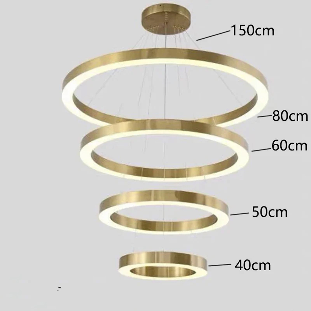 Люстра Light Ring Vertical Латунь в Екатеринбурге