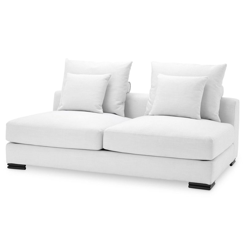 Диван Eichholtz Sofa Clifford 2-Seater white Белый Черный в Екатеринбурге | Loft Concept 