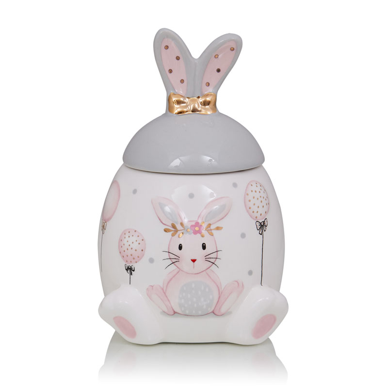 Ваза Kids Vase Bunny I Розовый пастельный Серый в Екатеринбурге | Loft Concept 