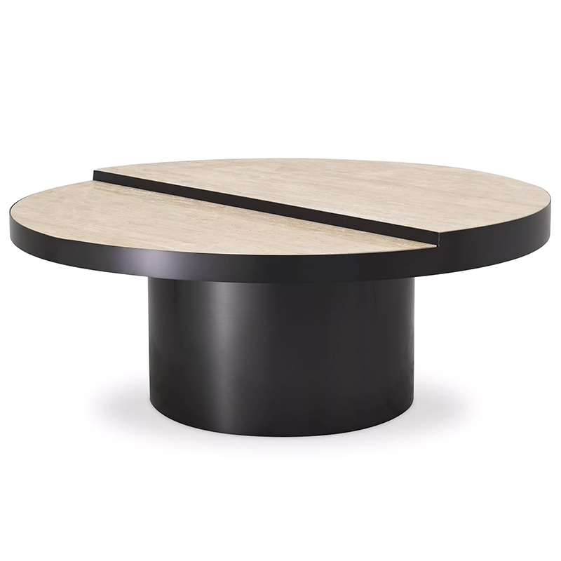 Кофейный стол Eichholtz Coffee Table Excelsior Песочный Черный в Екатеринбурге | Loft Concept 