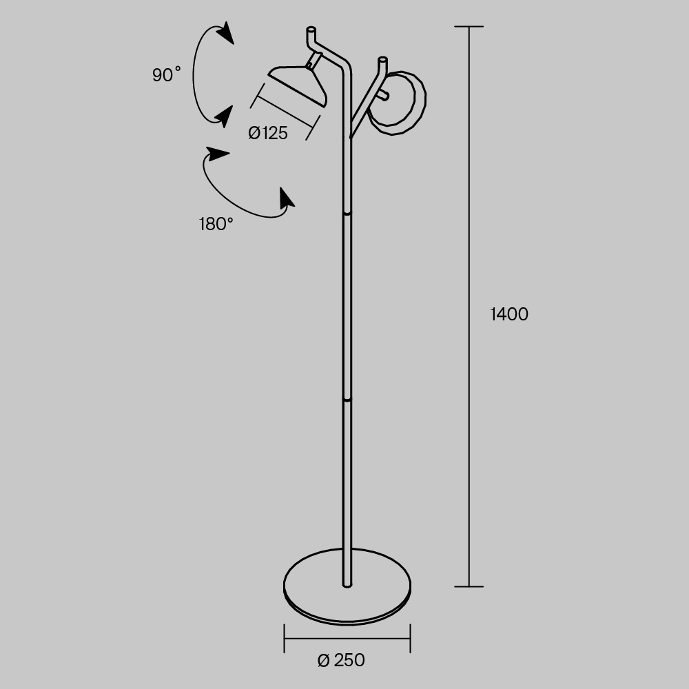 Напольный светильник Vita 3000К 18Вт в Екатеринбурге