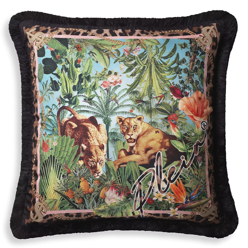 Подушка Philipp Plein Cushion Silk Exotic 50 x 50 Мульти в Екатеринбурге | Loft Concept 