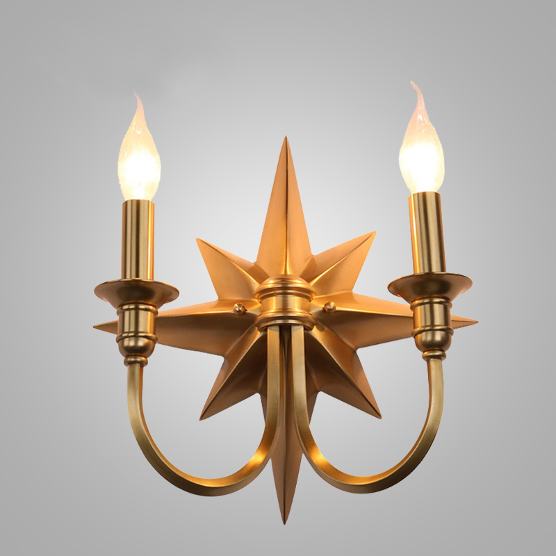 Бра Base Star Wall lamp Double Латунь в Екатеринбурге | Loft Concept 