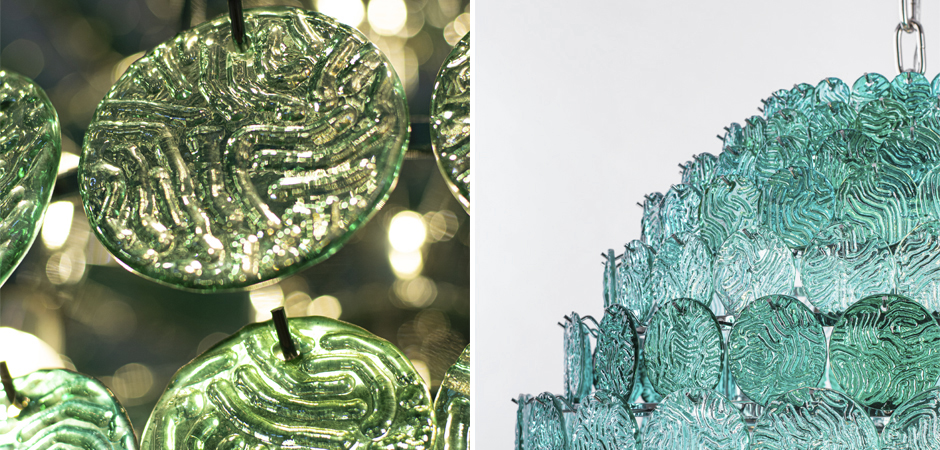 Люстра зеленое стекло Lighting Braithwell Chandelier - фото №2