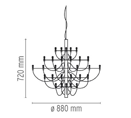 Люстра Flos 2097 30 Brass в Екатеринбурге