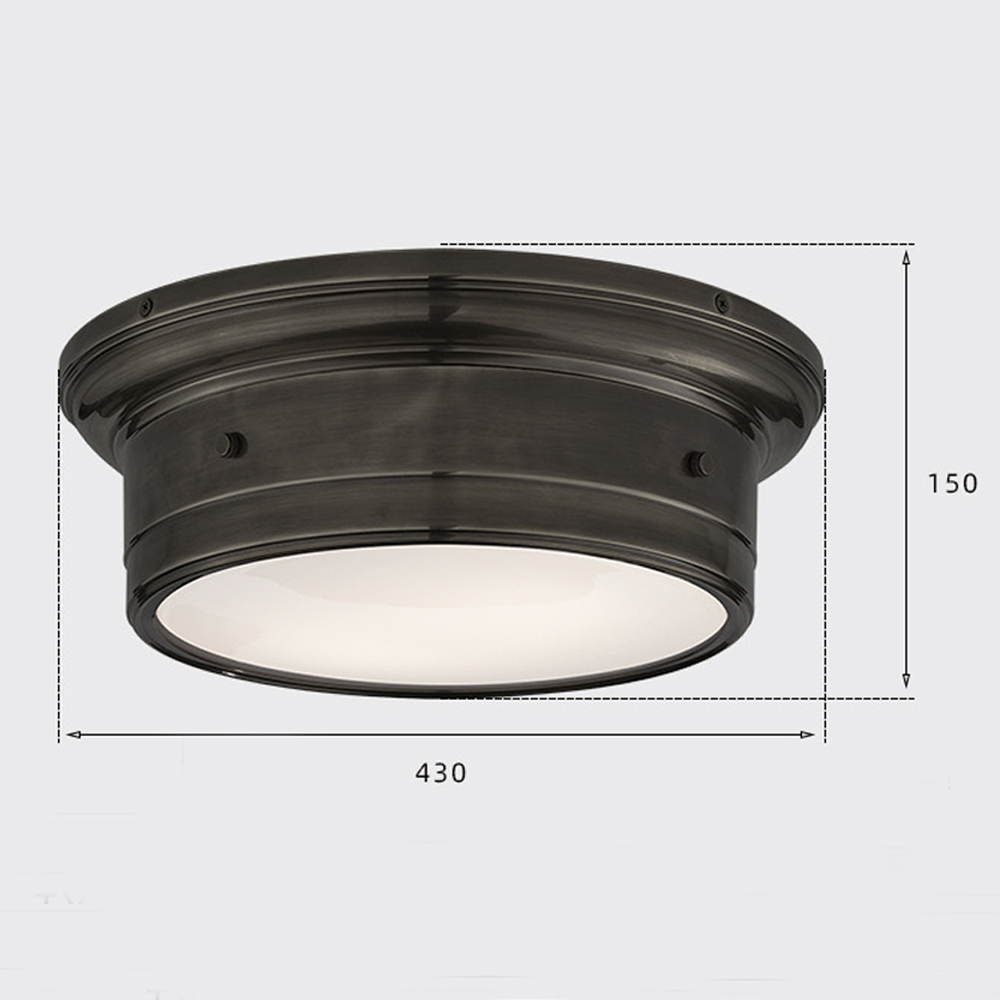 Потолочный светильник круглый черного цвета Modern Simple Ceiling Light в Екатеринбурге