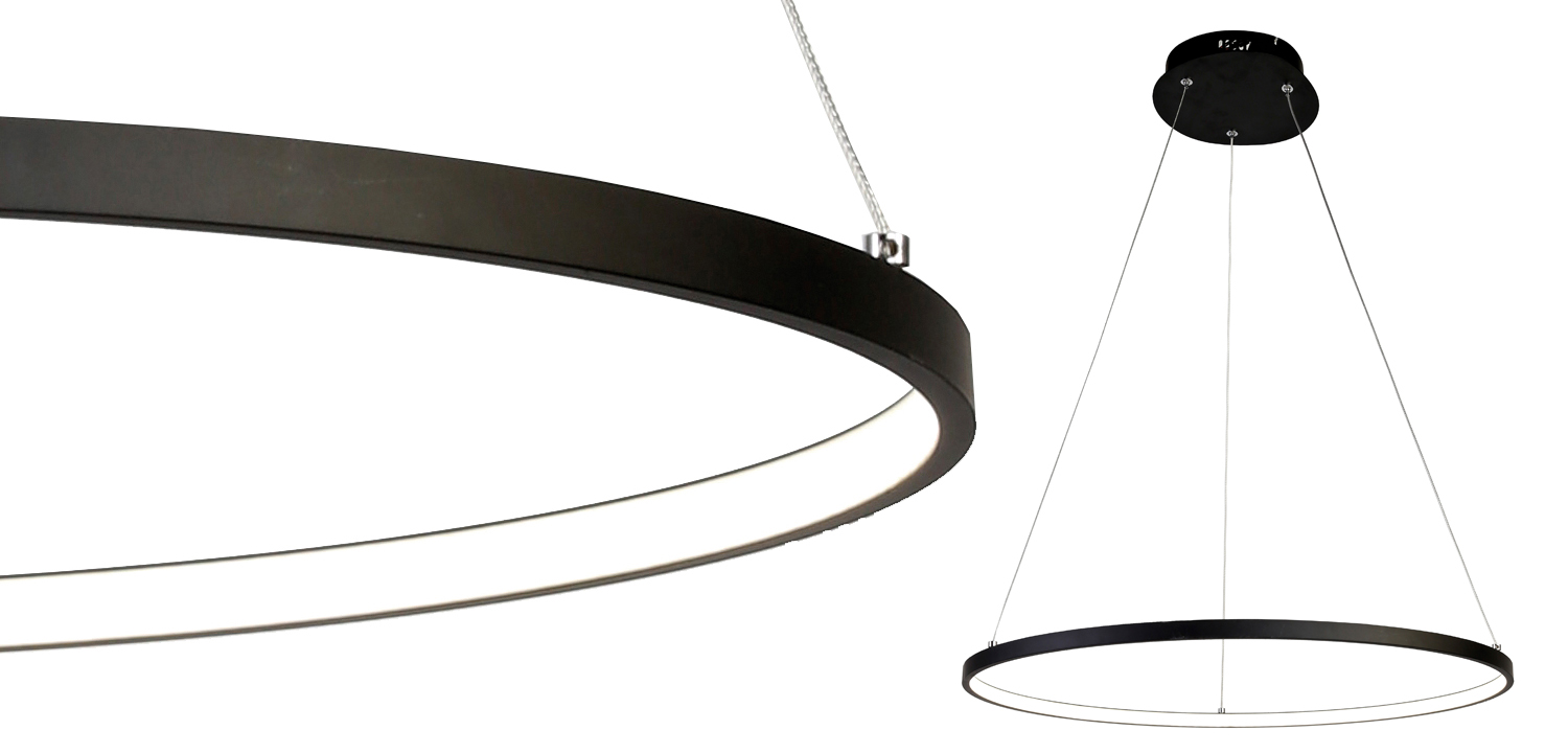 Люстра Ring Horizontal black - фото №1