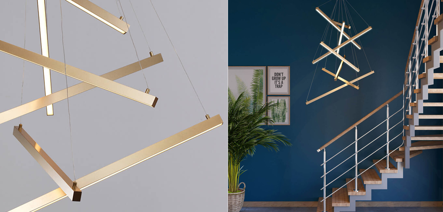 Люстра Massemin Chandelier gold 95 - фото