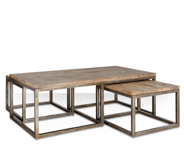 Журнальный стол Industrial Metal Rust Triple Table  в Екатеринбурге | Loft Concept 