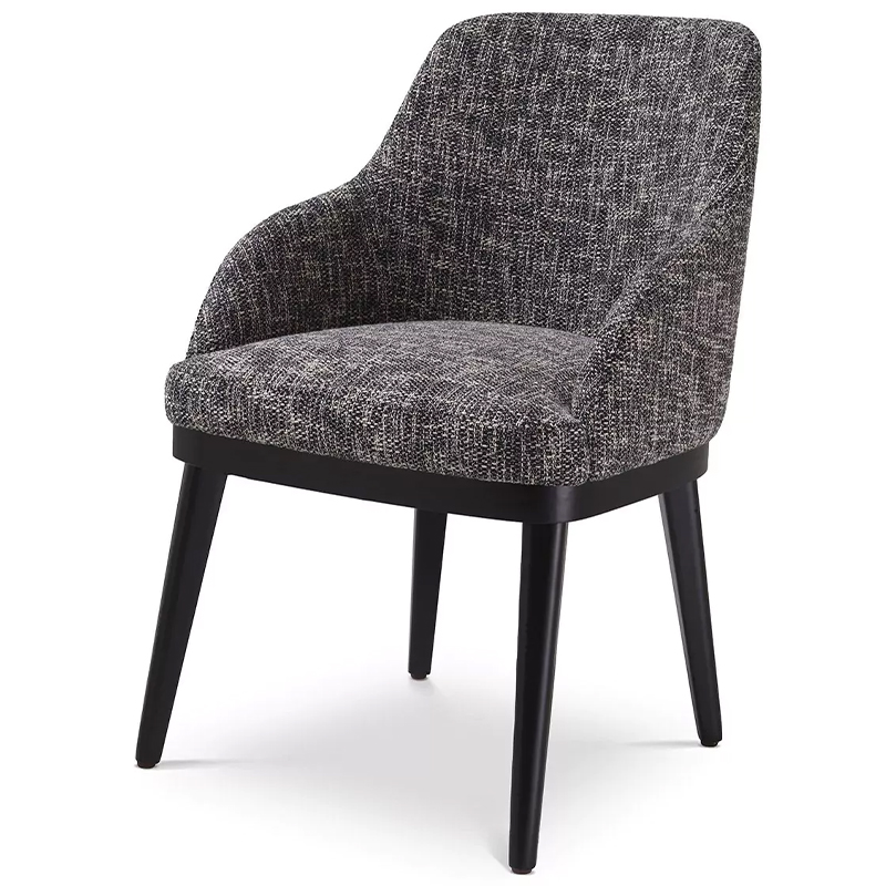 Стул Eichholtz Dining Chair Costa Cambon Black Серый Черный в Екатеринбурге | Loft Concept 