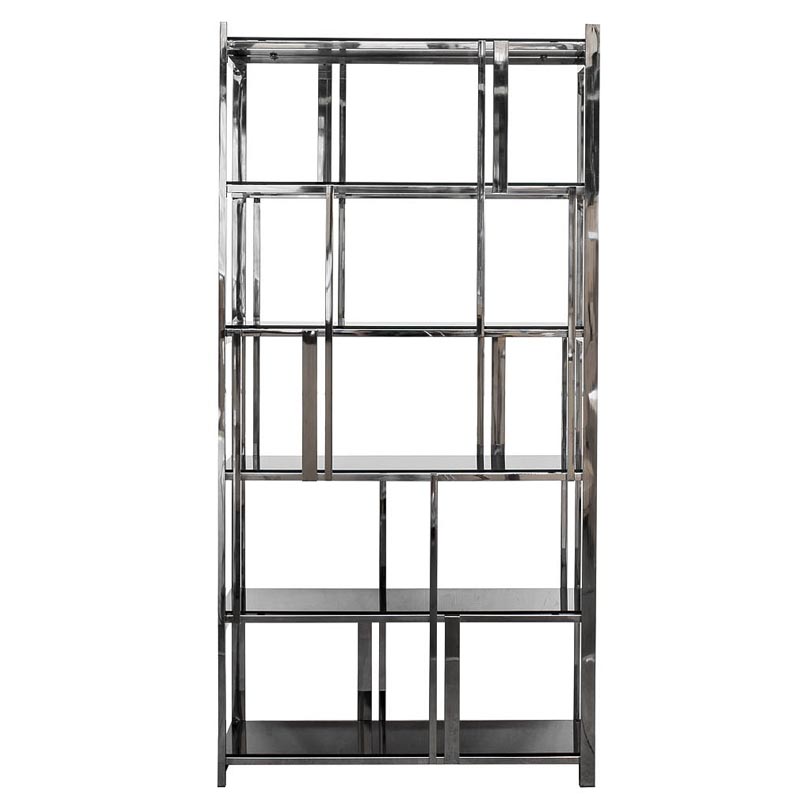 Стеллаж Kenton Rack Хром Черный в Екатеринбурге | Loft Concept 