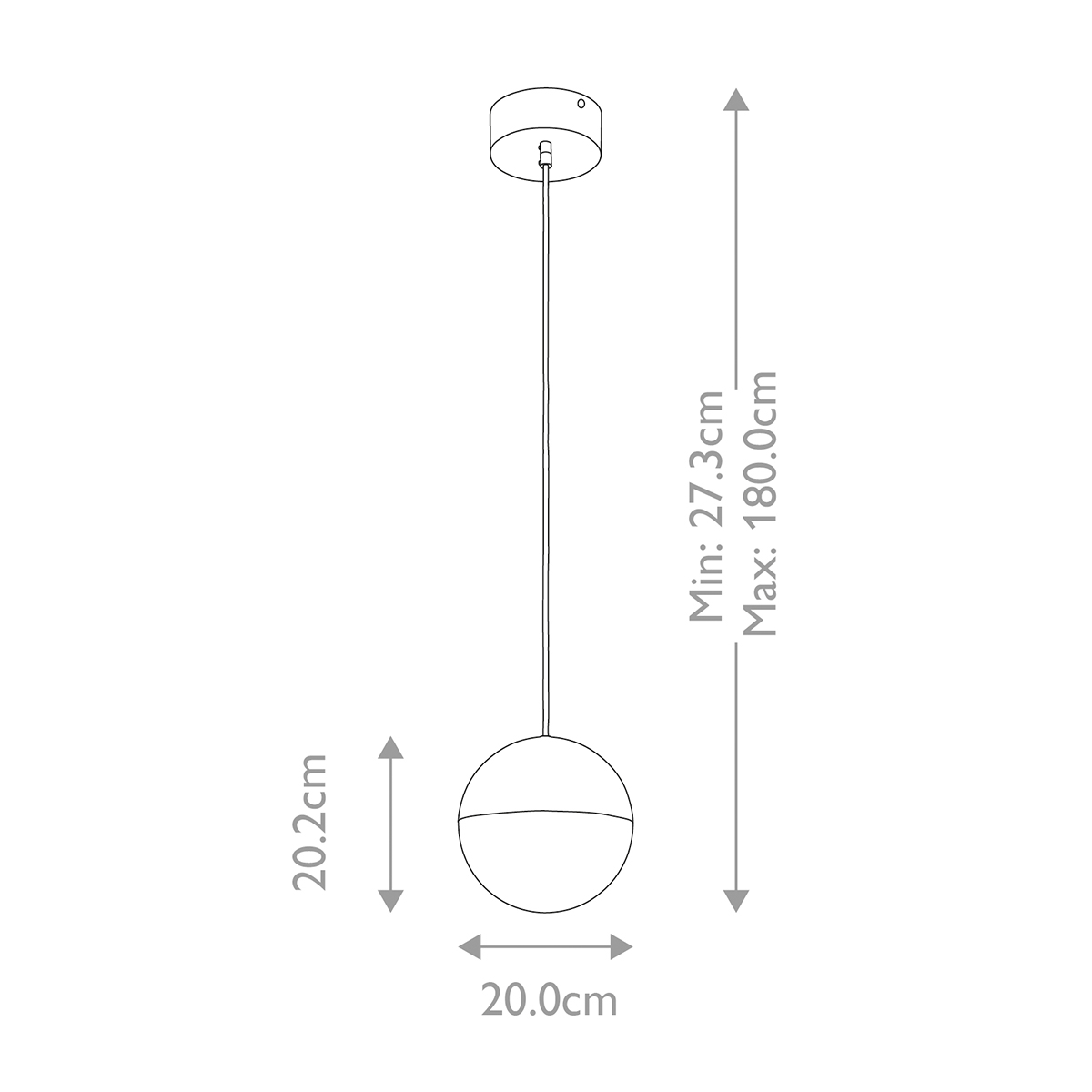 Подвесной светильник со сферическим плафоном из акрила с циркониевыми вкраплениями Kichler в Екатеринбурге