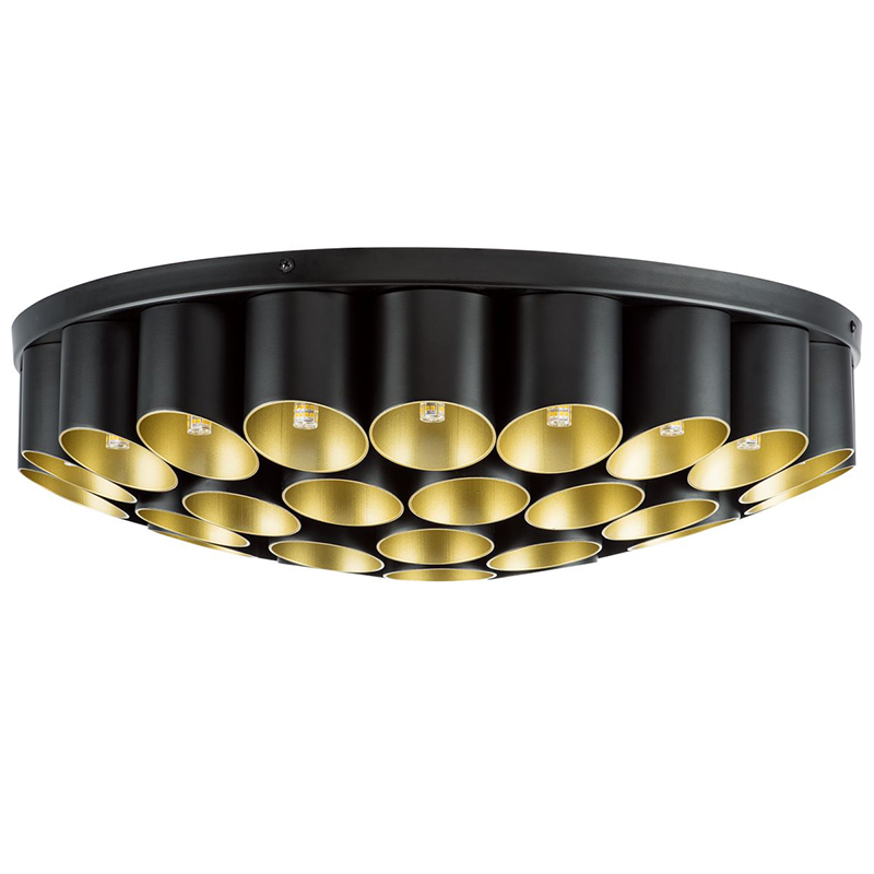 Потолочный светильник Garbi Black Pipe Organ Ceiling Lamp 40 Черный Золотой в Екатеринбурге | Loft Concept 